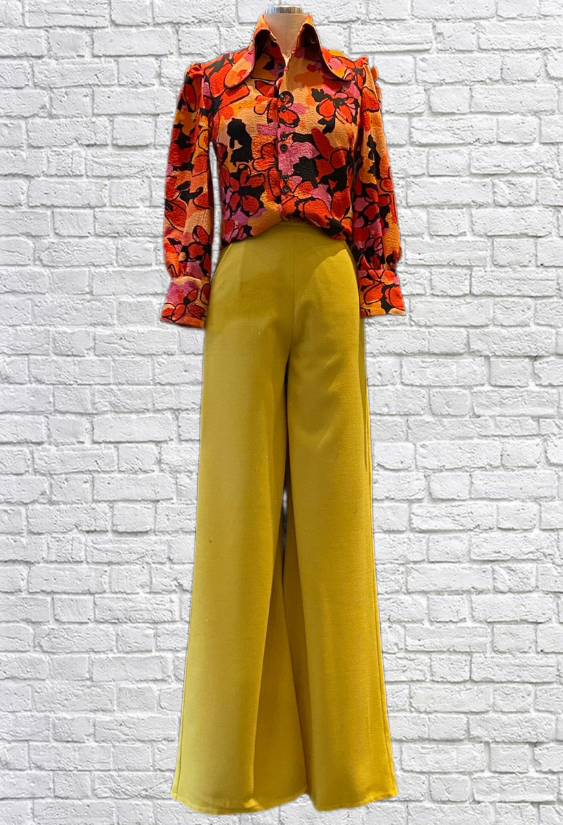 Ivy Pants - Yellow Wool – Blackbird Studios Canada