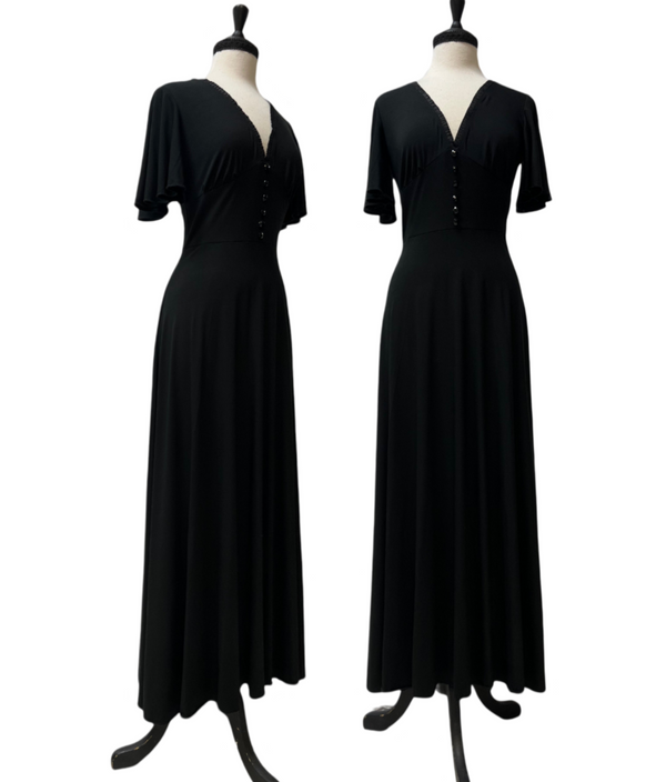 Siobhan Maxi - Black Bamboo Knit