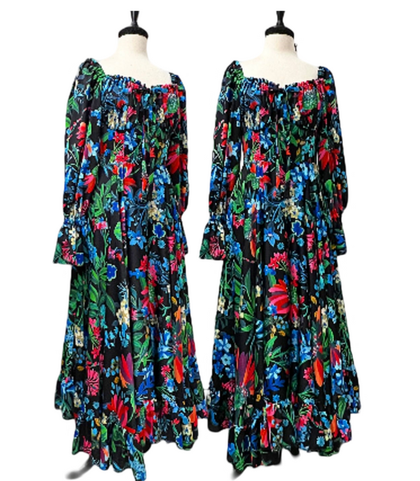 Abigail Dress - Dark Floral