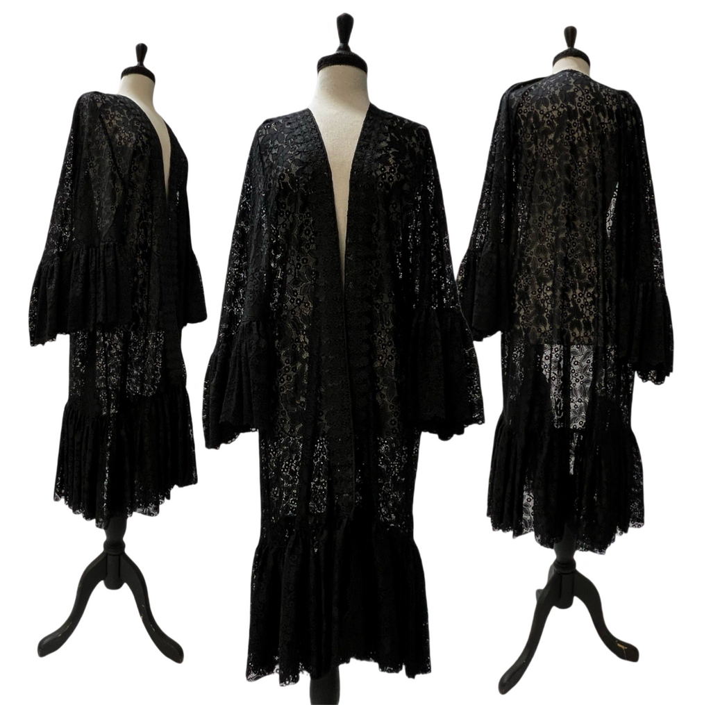 Angelica Robe - Black Lace
