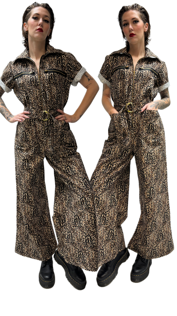 Frankie Coveralls - Leopard Print