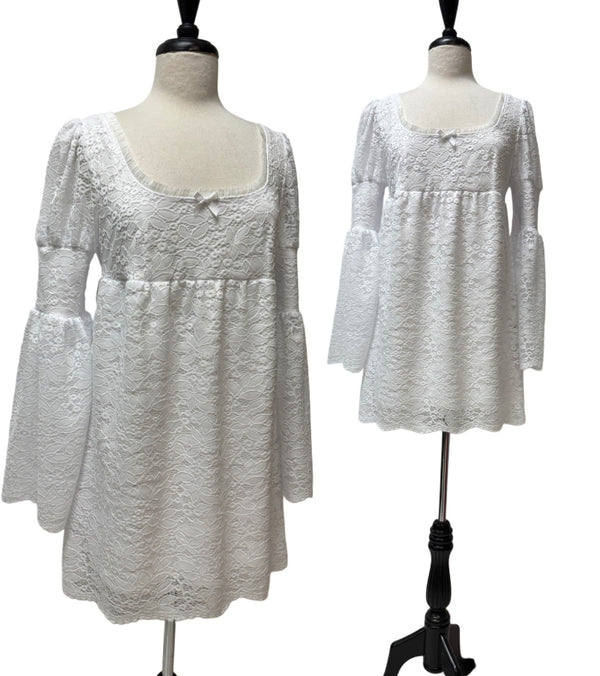 Emily Dress - White Lace