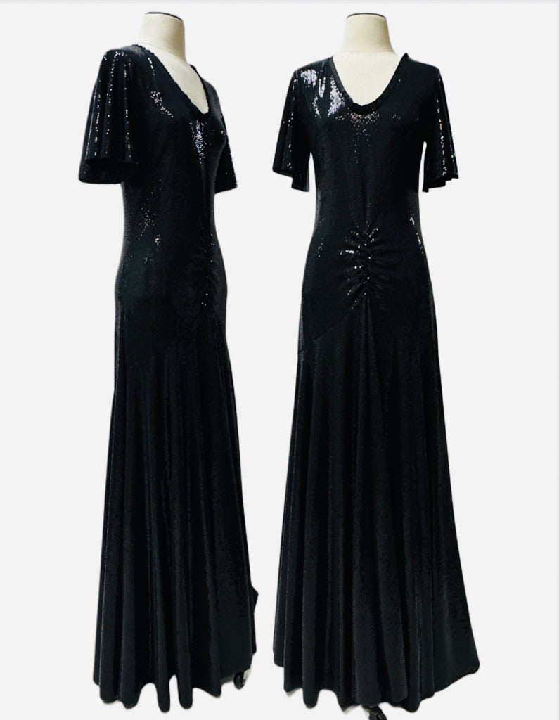 Ruby Gown-Black Sequin