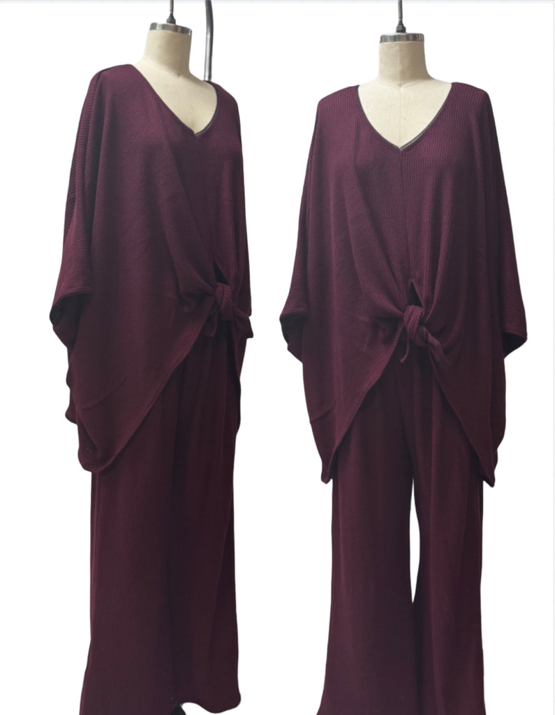 Ava 2 Piece - Cranberry Knit