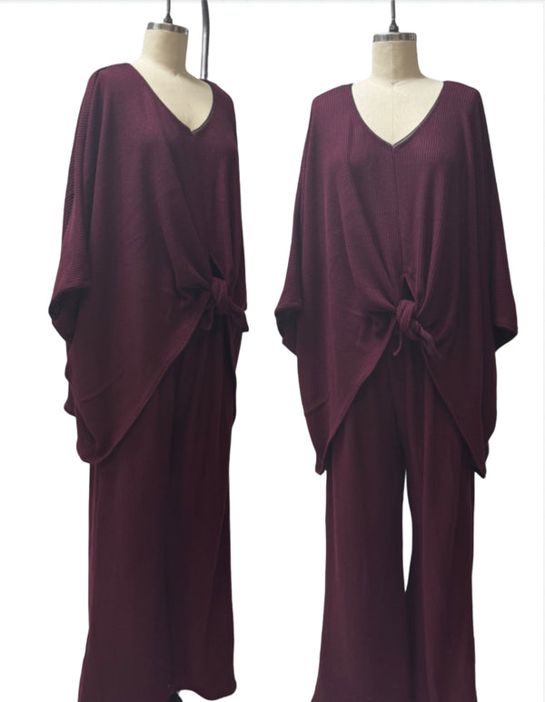 Ava 2 Piece - Cranberry Knit