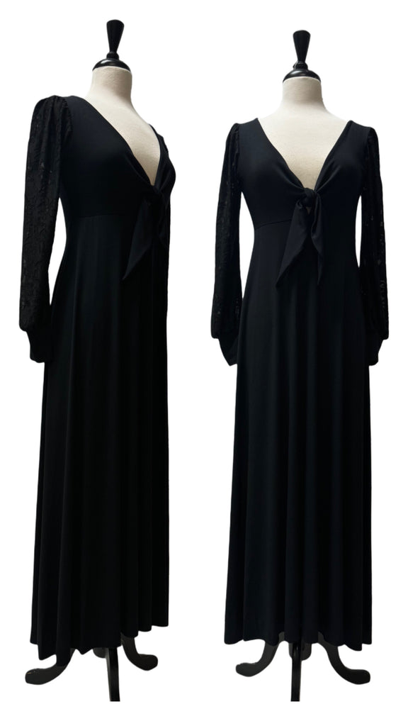 Erin Dress-Black Bamboo Knit