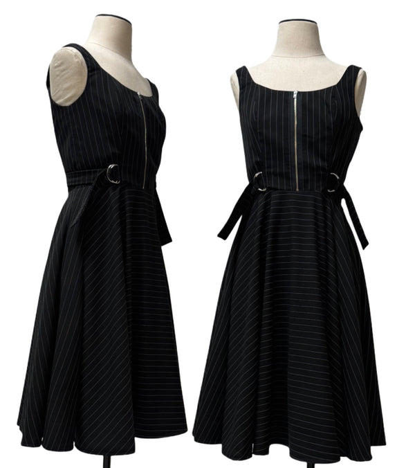 Pamela Dress - Pinstripes