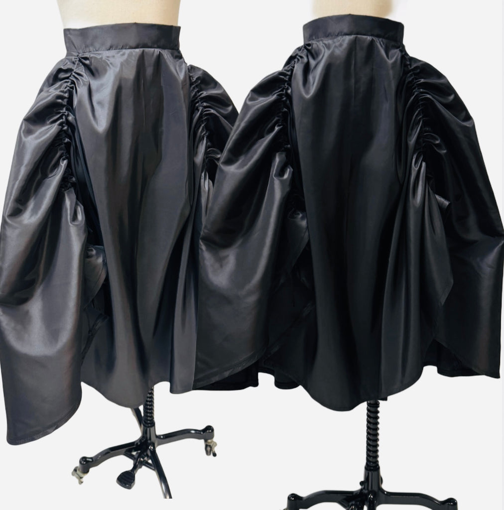 Odessa Skirt - Black Tafetta