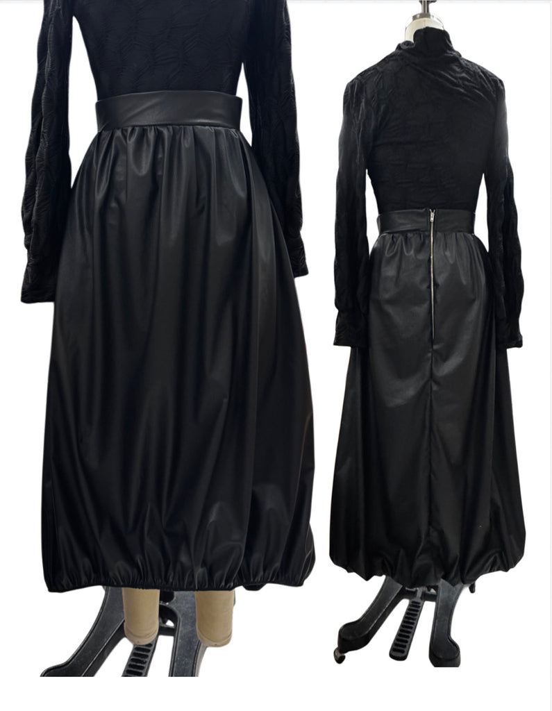 Florence Skirt-Faux Leather
