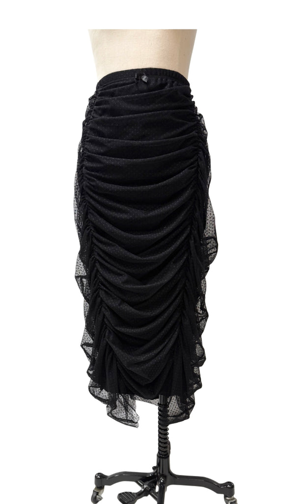 Odessa Pencil Skirt - Swiss Dot Mesh