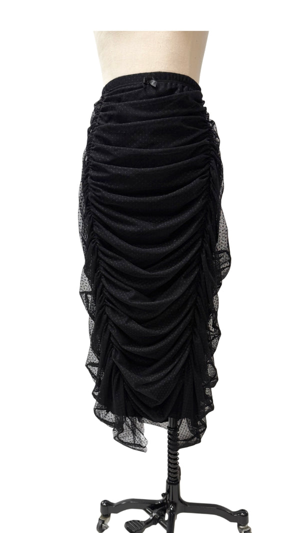 Odessa Pencil Skirt - Swiss Dot Mesh