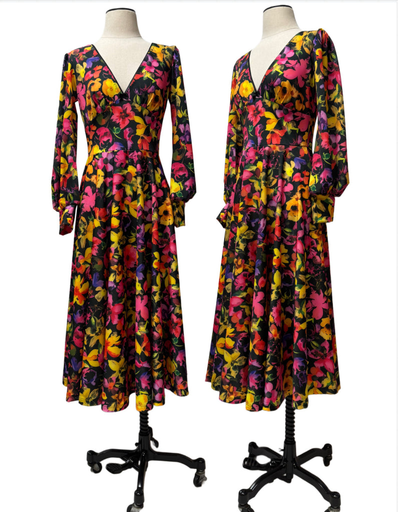 Siobhan Dress - Dark Floral