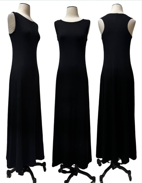 Racerback Maxi Dress-Ribbed Knit