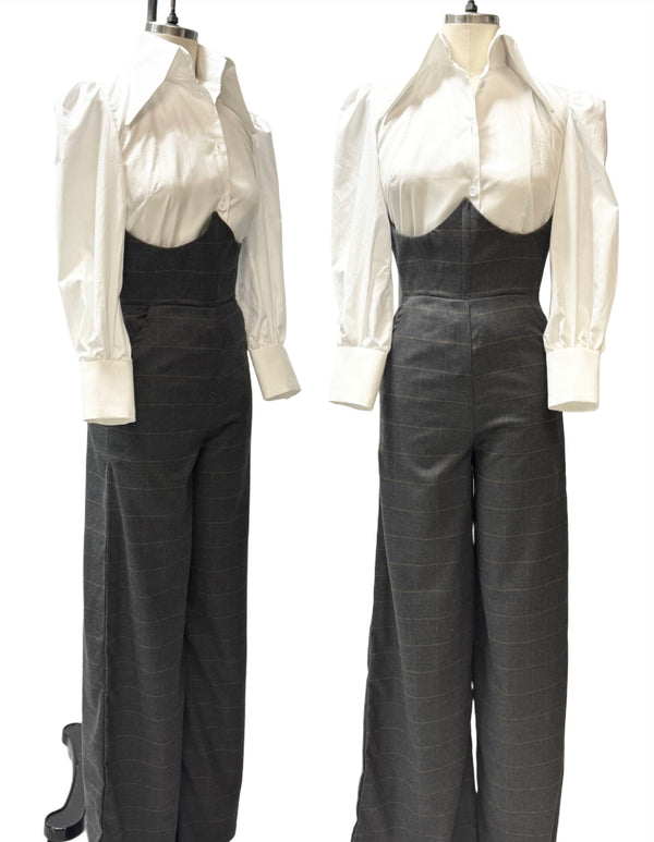 Abigail Pants- Grey Flannel