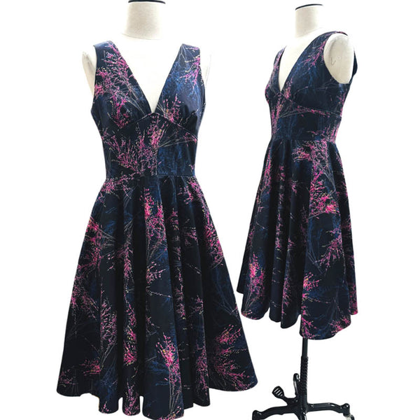 Audrey Dress - Midnight Garden