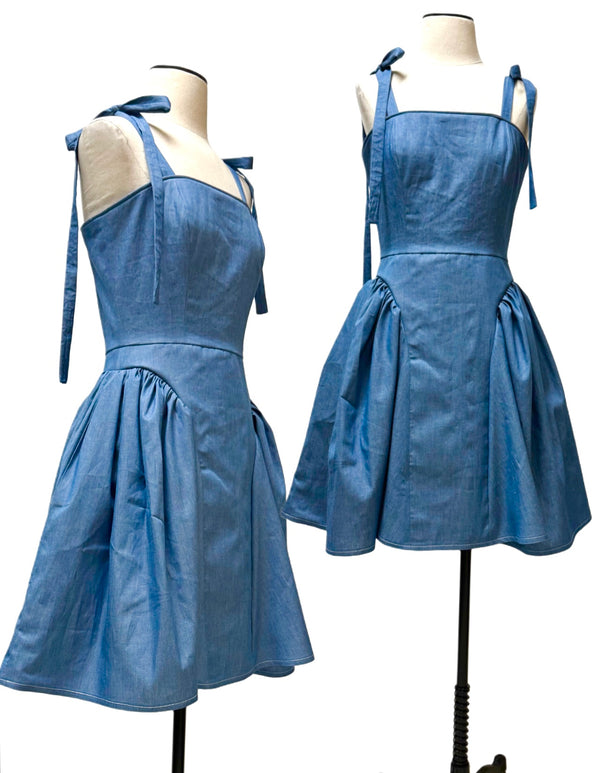 Lillian Dress - Denim