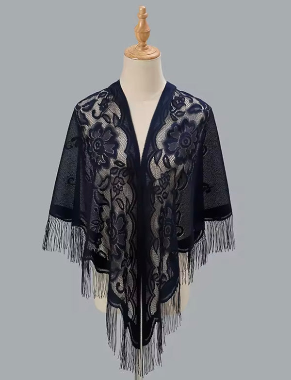 Lace Shawl - Black