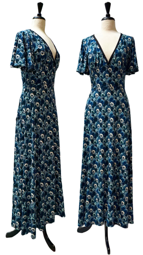 Siobhan Maxi Dress-Indigo Poppy