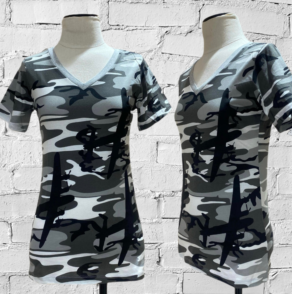 T-Shirt - Black & Grey Lancaster