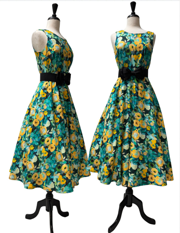 Jennifer Dress - Watercolour Flowers