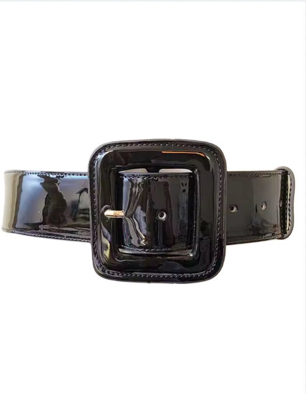 Patent Belt-Black
