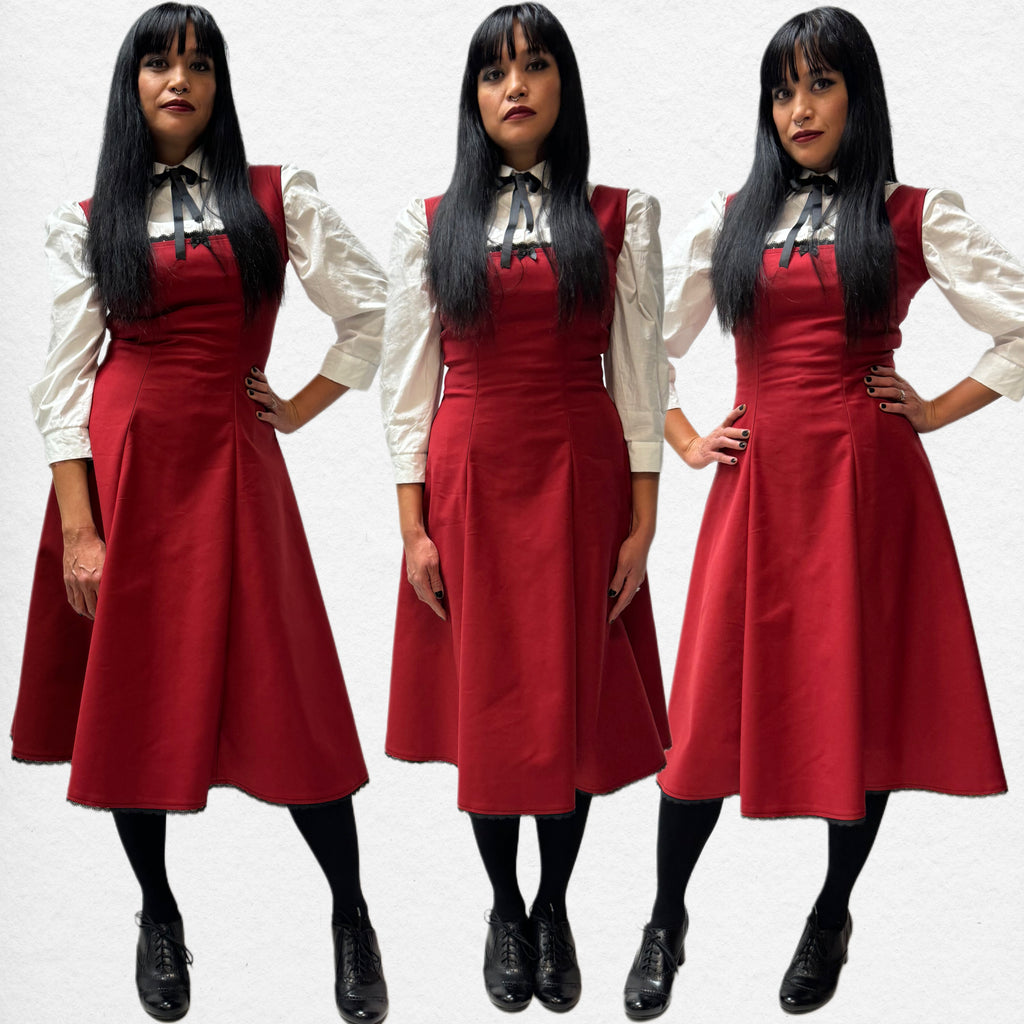 Pauline Dress - Crimson Red