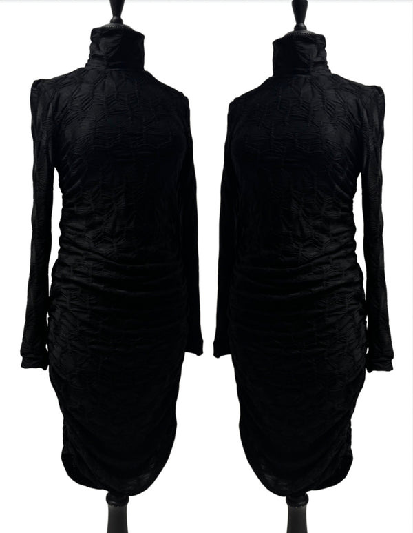 Ruby Pencil Dress - Ruched Knit