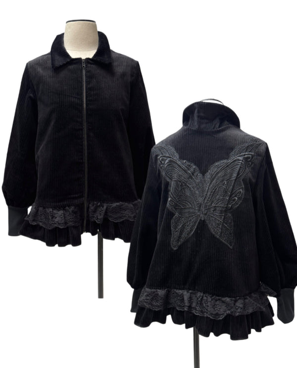 Ravena Jacket - Black Velvet Corduroy