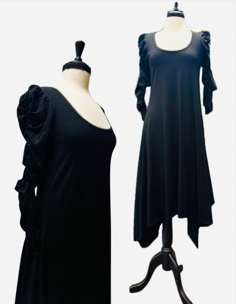 Talia Dress-Black Knit