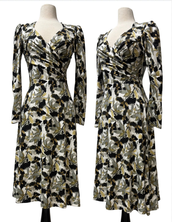 Ricky Dress - Metallic Leaf