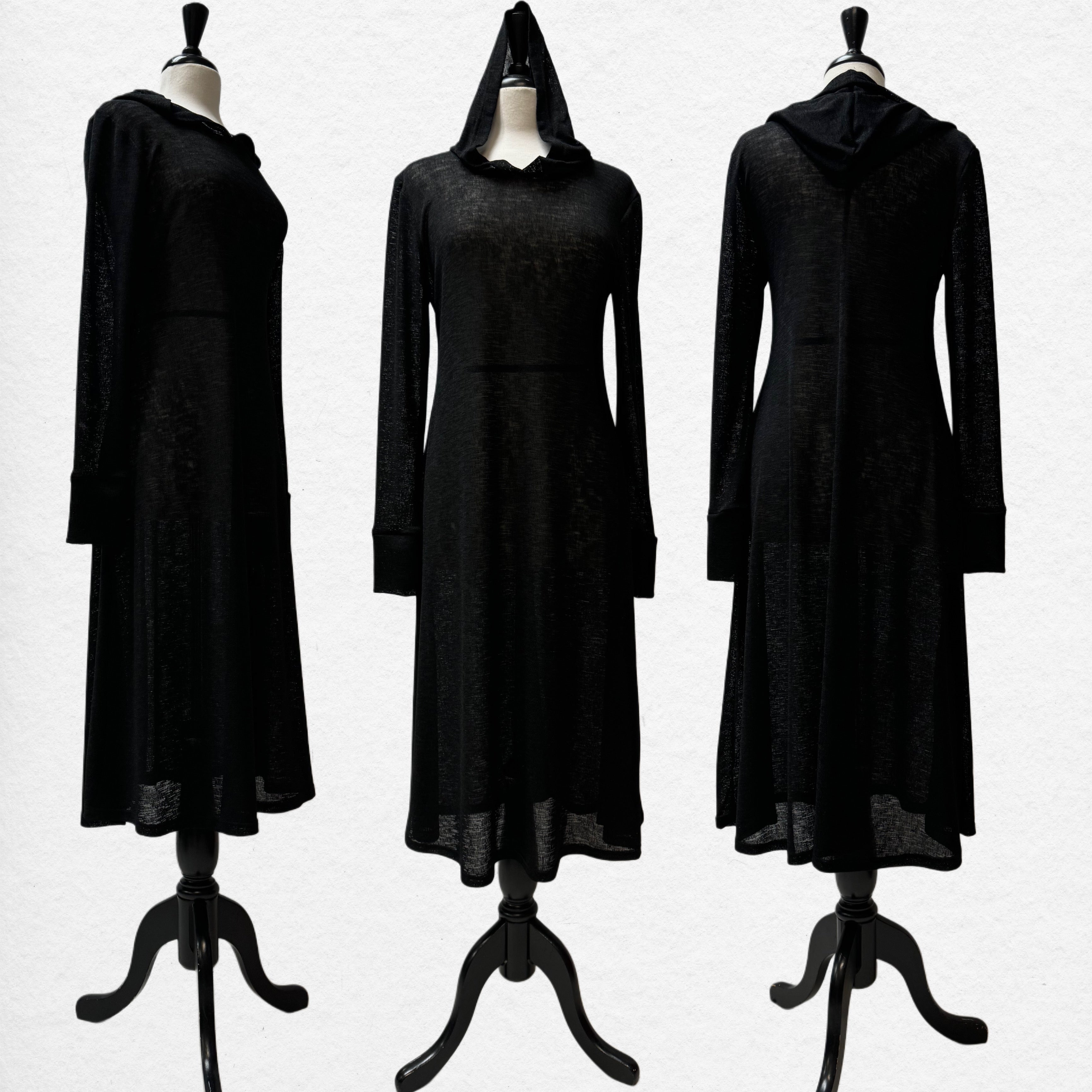 Poppy Hoodie Dress - Mesh Knit – Blackbird Studios Canada