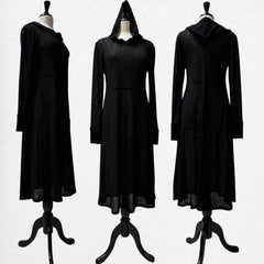 Poppy TULLE DOCKING HOODIE（BLACK） Tulle docking hoodie（black）