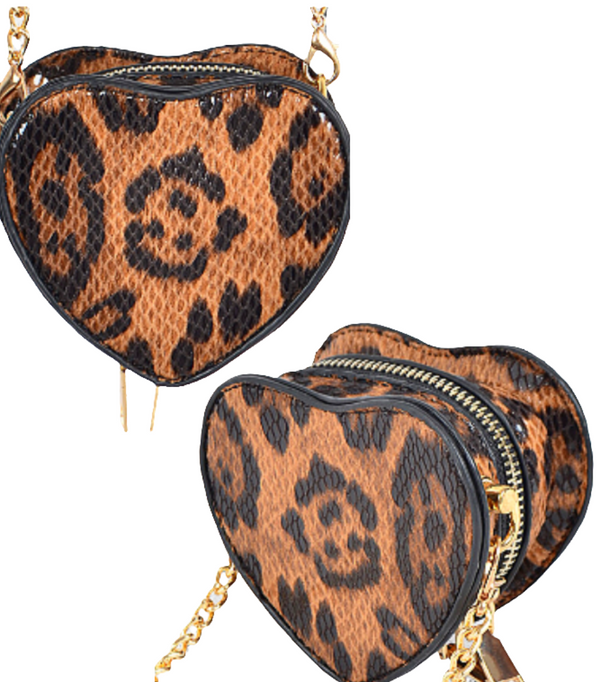 Handbag Vinyl Leopard Print Blackbird Studios Canada