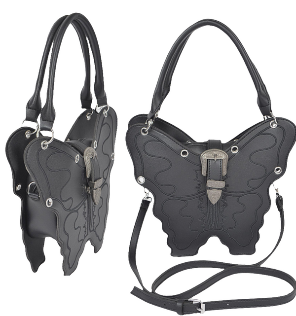 Butterfly Handbag - Black