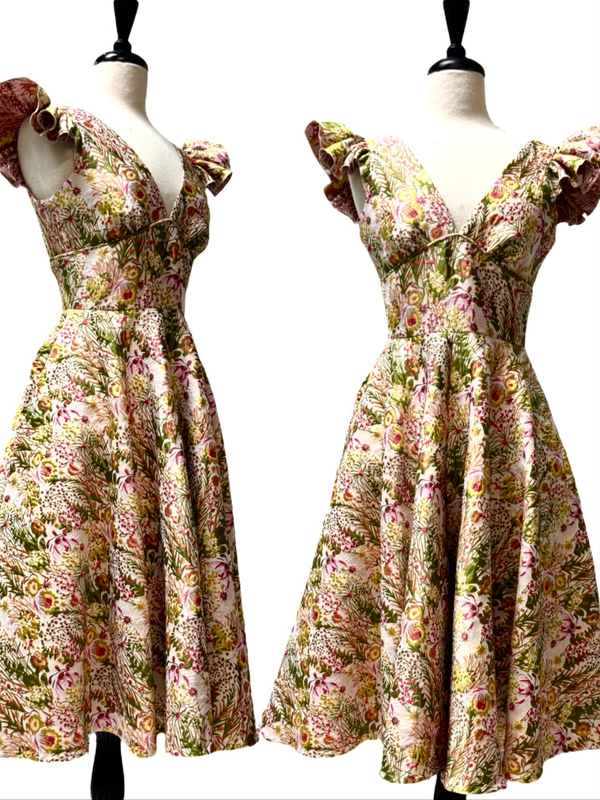 Amelia Dress - Garden Jacquard