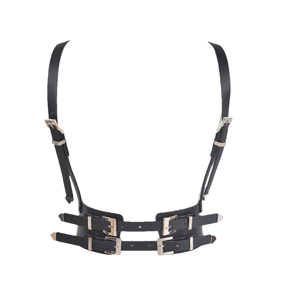 Harness Belt- Gold Tone Buckles