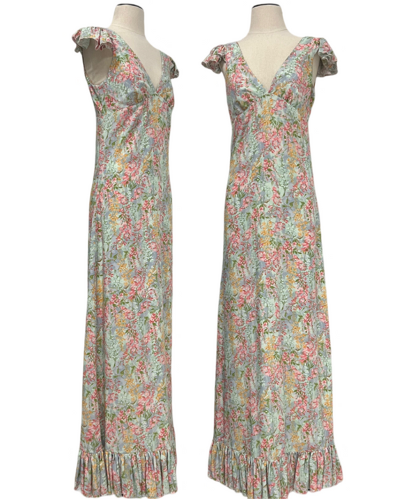 Amanda Dress - Wisteria Print