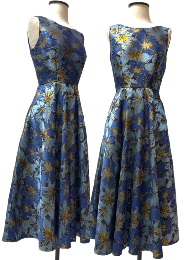 Jennifer Cocktail Dress - Floral Jacquard