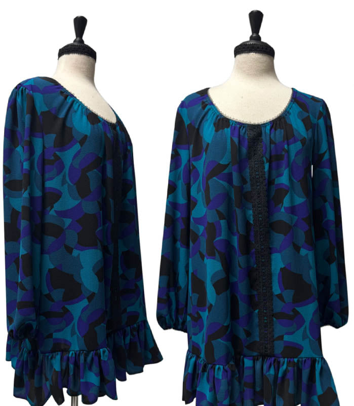 Poet Dress - Multi Colour