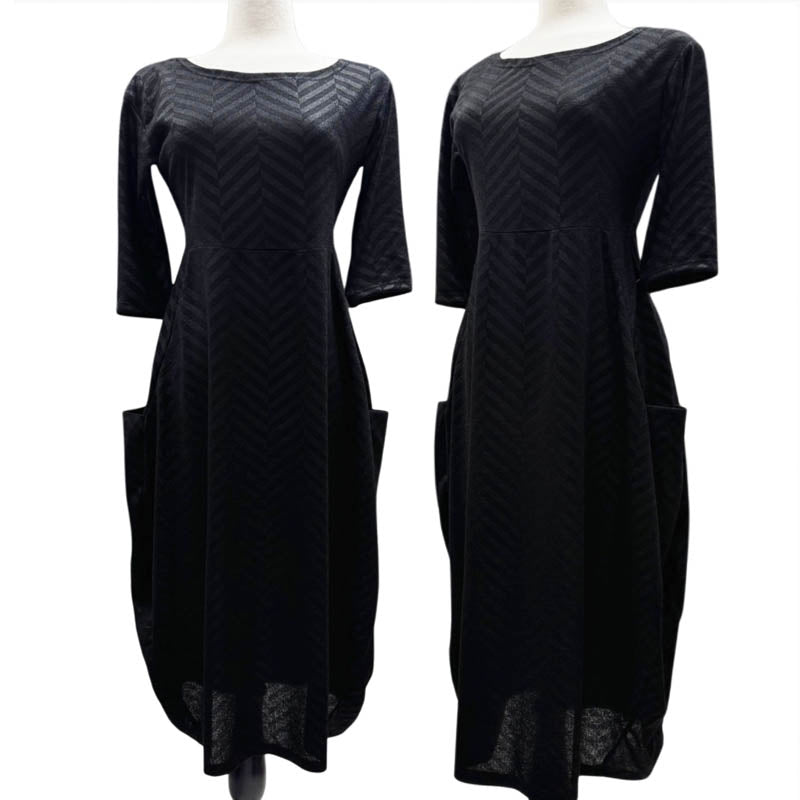 Ravena Dress - Chevron Knit