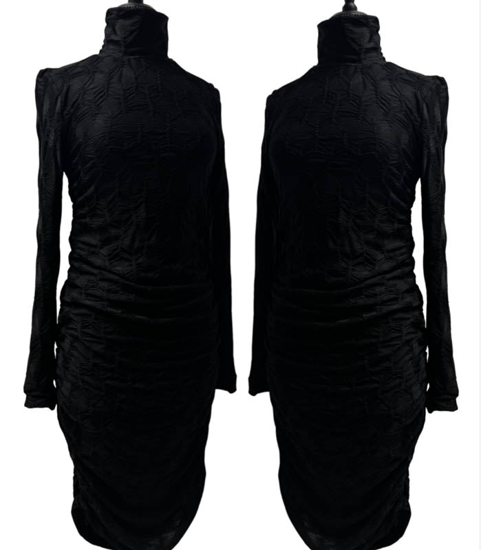 Ruby Pencil Dress - Ruched Knit