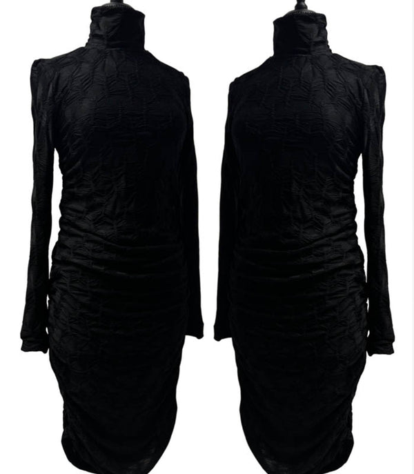 Ruby Pencil Dress - Ruched Knit