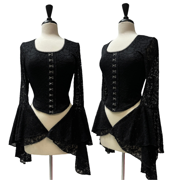 Lydia Top - Black Lace