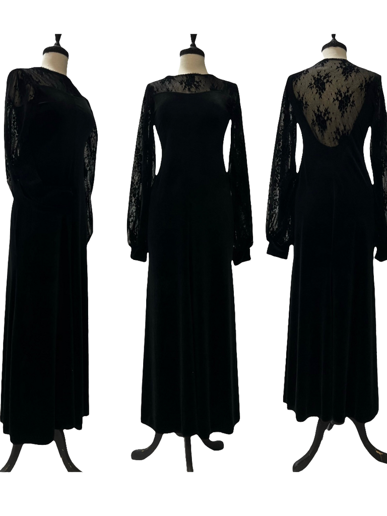 Lola Maxi Dress - Lace and Velvet