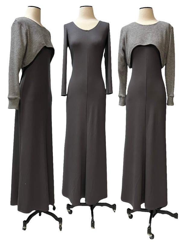 Elsa Dress - Charcoal