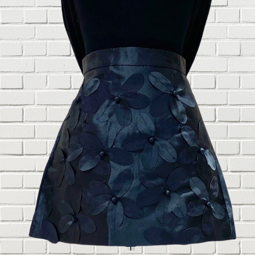 Mini Skirt - Black Floral