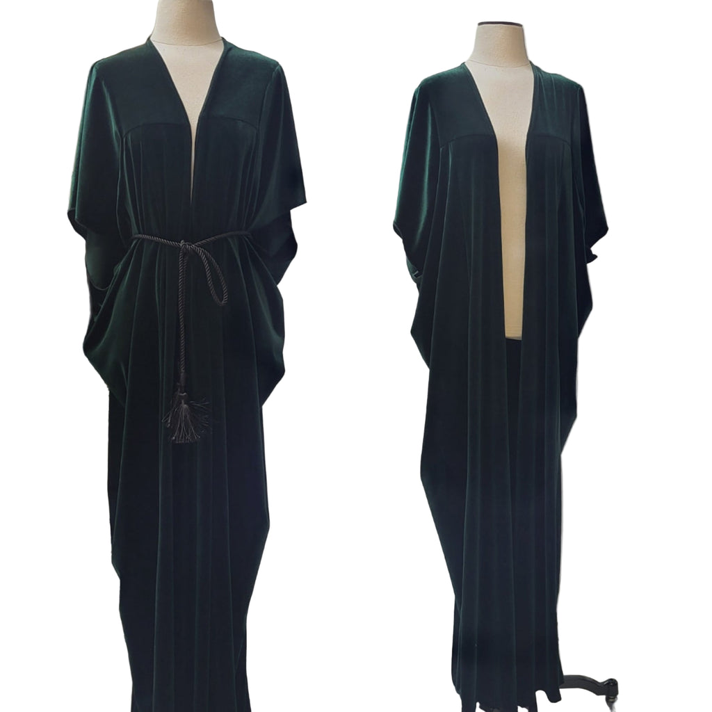 Josephine Robe - Green Velvet