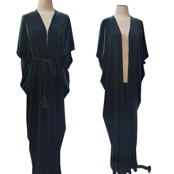 Josephine Robe - Green Velvet