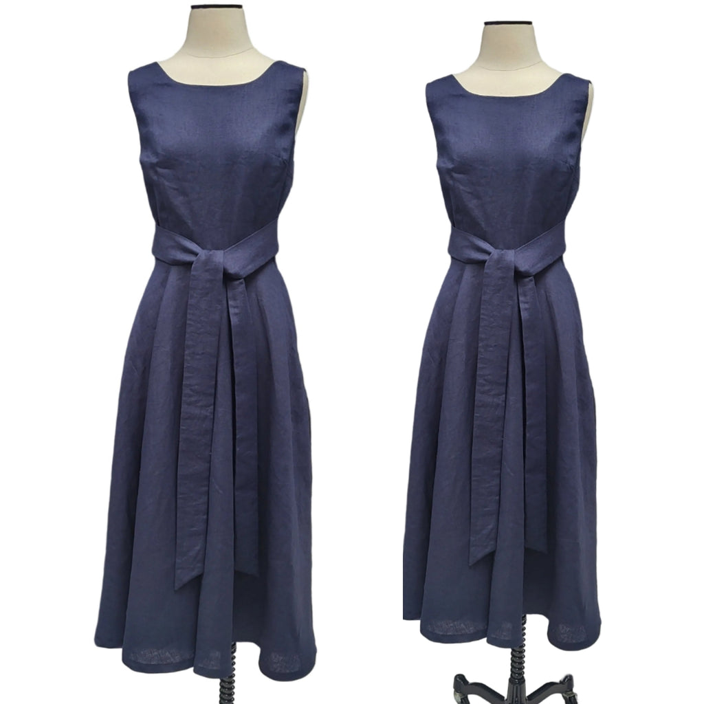 Piper Culottes - Navy Linen