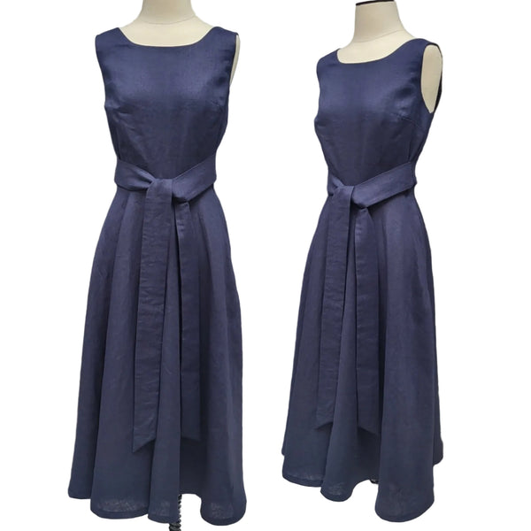 Piper Culottes - Navy Linen